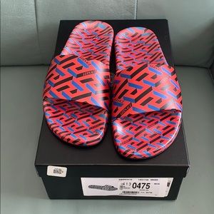 Versace Red and Blue Sandals